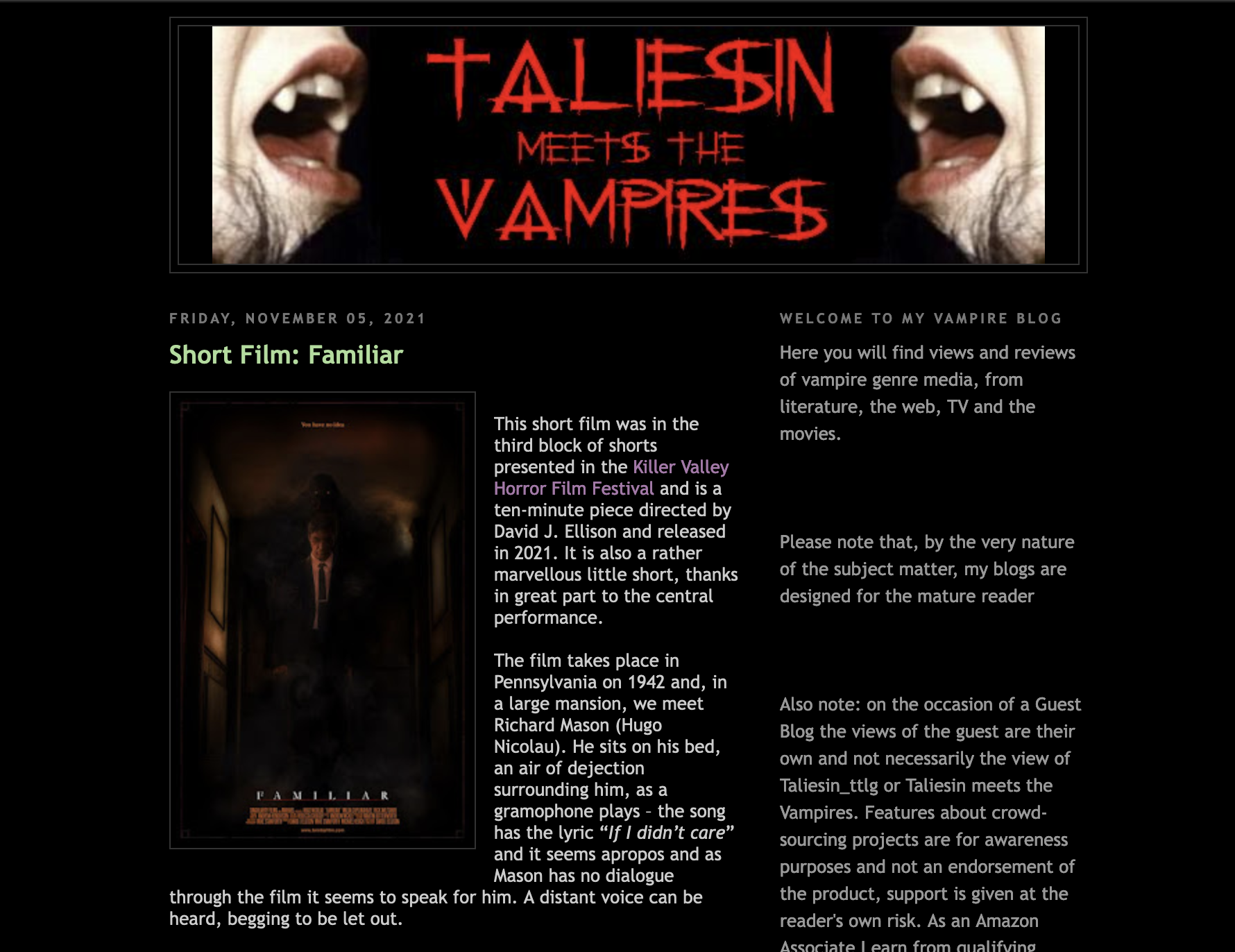 Taliesin meets the vampires: Vampire Holmes: Season 1 – review